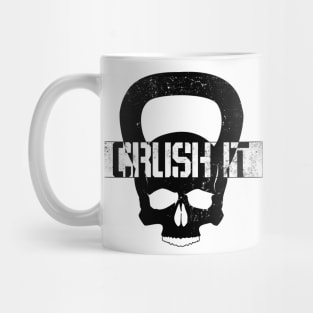 Skull Kettle Bell CRUSH IT Mug